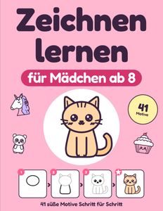 Cover: Zeichnen lernen für Mädchen ab 8